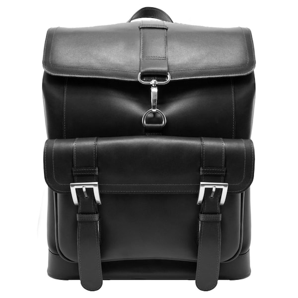 Mckleinusa Hagen Leather Laptop Backpack, Black 88025 - main